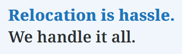 relocation is hassle